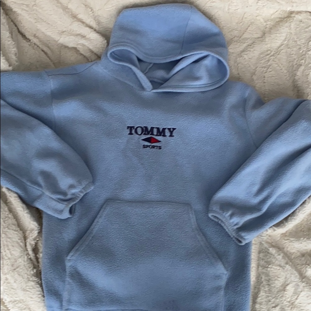 tommy hilfiger baby blue hoodie